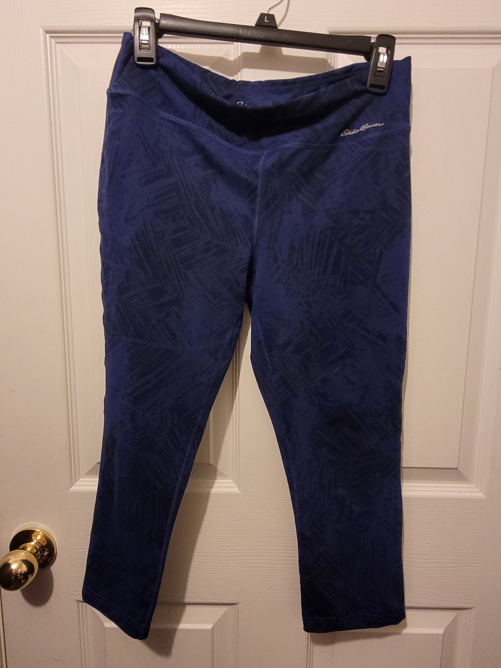 Eddie Bauer Royal Blue Patterned Performance Capris